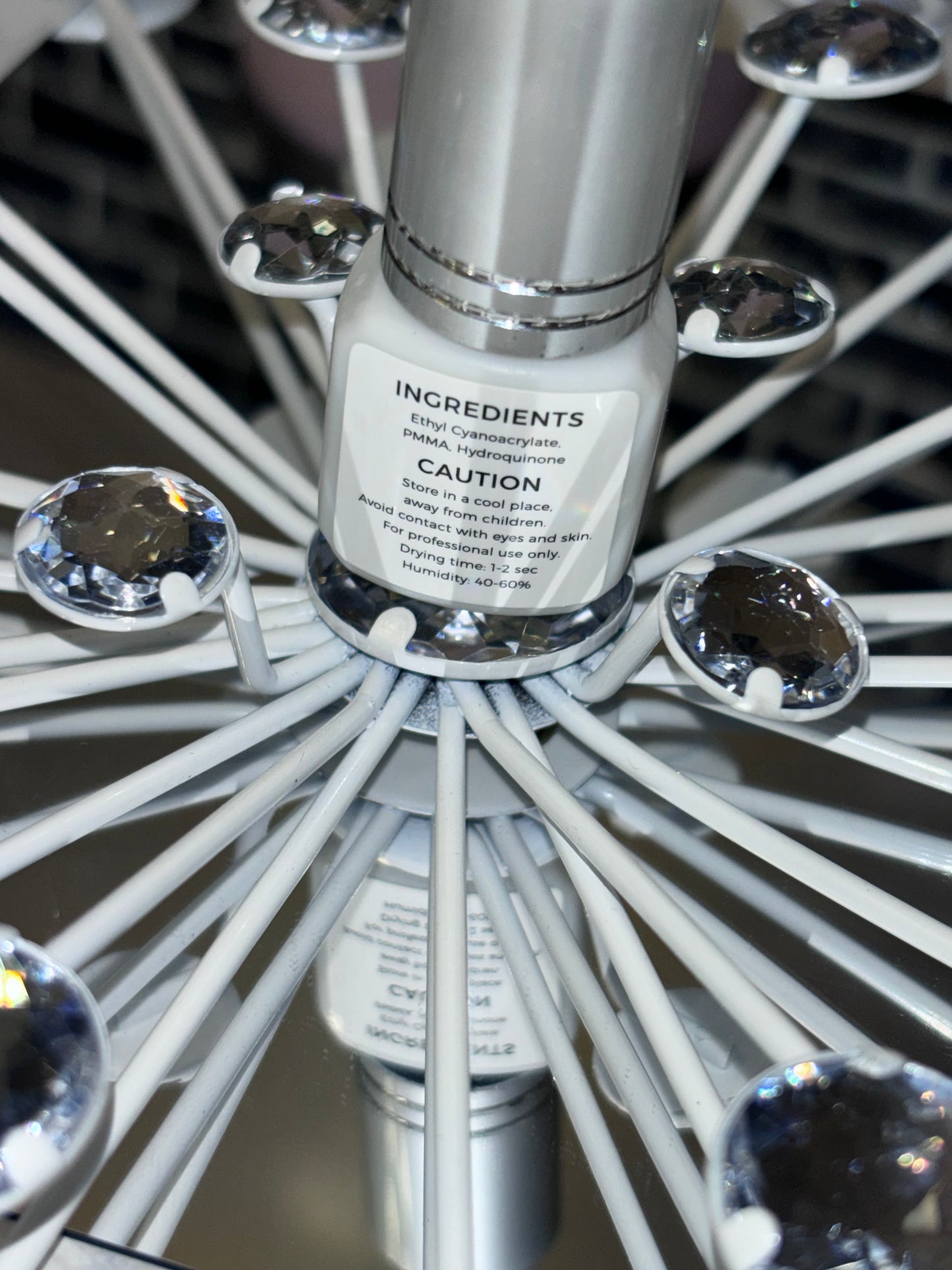 Diamond heart ! Clear adhesive