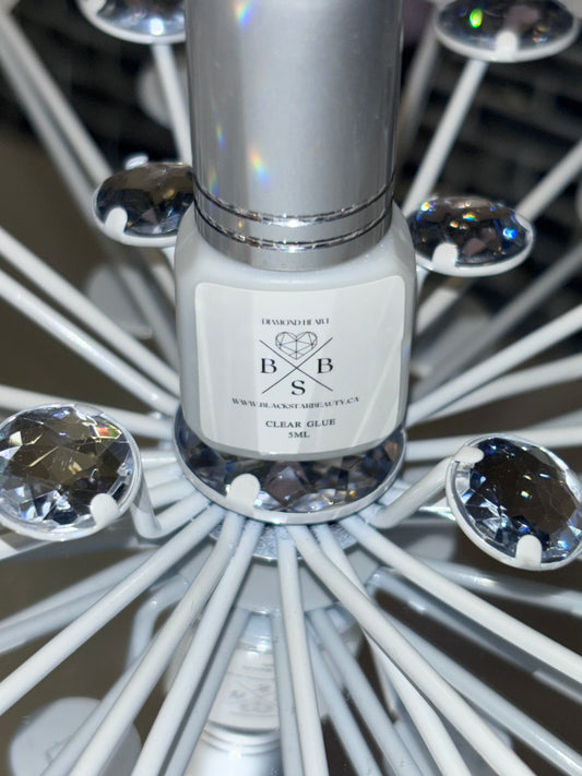 Diamond heart ! Clear adhesive