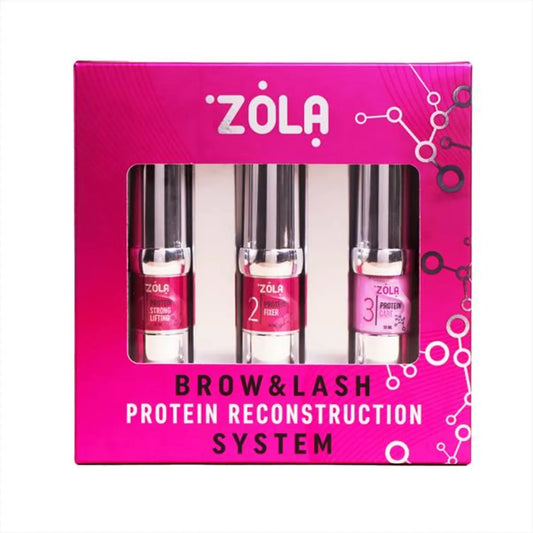 ZOLA Pink Laminating Set Brow&Lash Protein Reconstruction System
